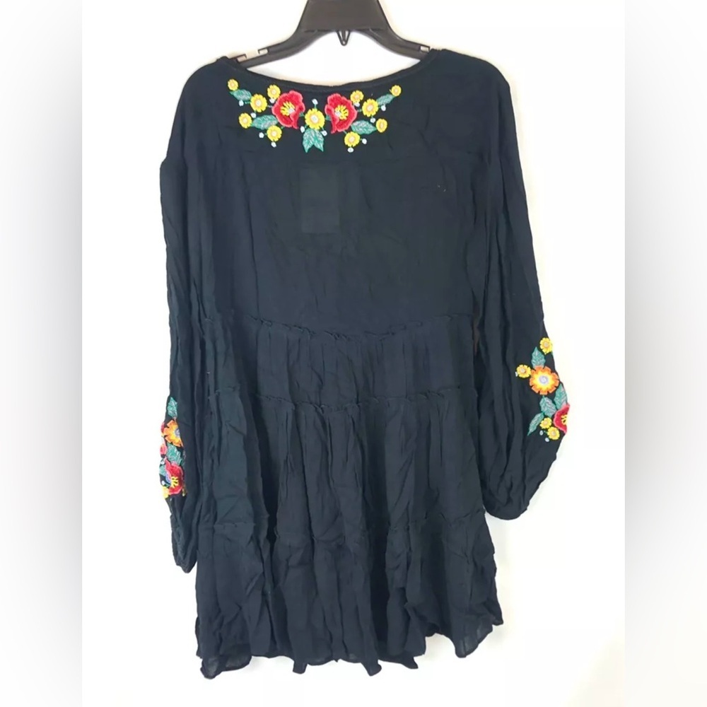 Free People Spell On You Women’s Embellished Mini Short Black Dress Size Small - Picture 2 of 5